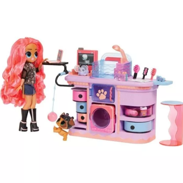 L.O.L. Surprise OMG - Cabinet de Vétérinaire | Rescu Vet Set™ - Poupée exclusive + 2 animaux et accessoires - Des 4 ans.