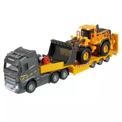 Majorette - Carrier truck + Volvo charger - 35cm - Sound and Lumi