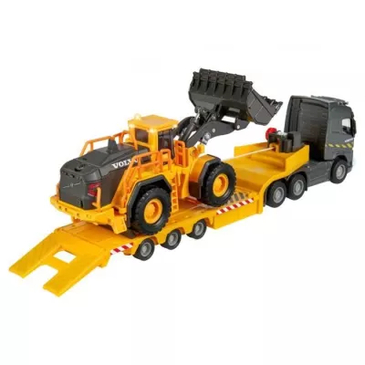 Majorette - Carrier truck + Volvo charger - 35cm - Sound and Lumi