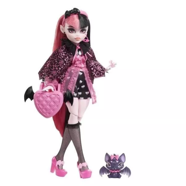 Monster High - Draculaura with Pet Bat - Doll - MONSTER HIGH - HHK51 - MONSTER HIGH FASHION DOLL