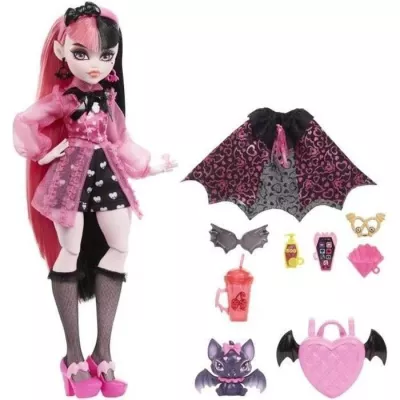 Monster High - Draculaura with Pet Bat - Doll - MONSTER HIGH - HHK51 -