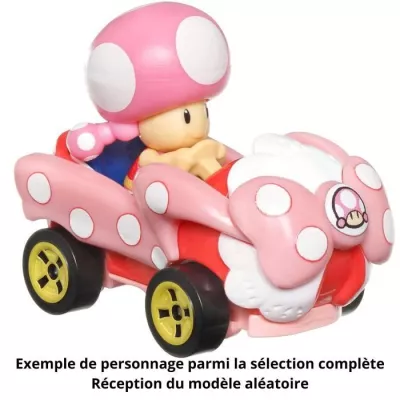 Hot Wheels - Véhicule Mario Kart (modele aléatoire) - Petite Voiture