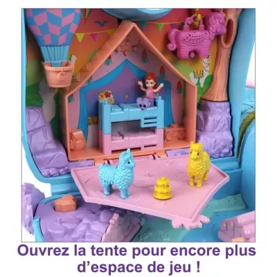 Polly Pocket-Soirée Pyjama-Grand Coffret Lama Surprises, des 4 ans H