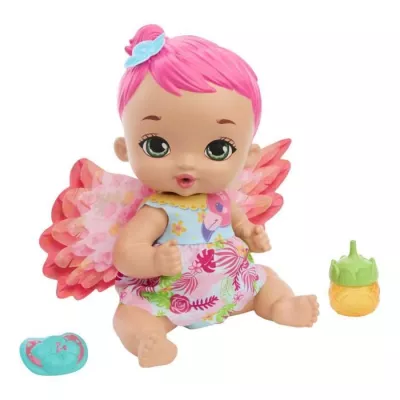 FLAMINGO DRINKS & PINK PEEE - MY GARDEN BABY - HPD12 - DOLL ACCESSORIE