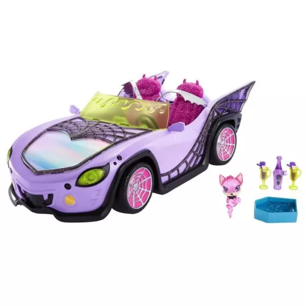 Monster High - Ghoul Convertible - Car with animal - Doll - MONSTER HIGH - HHK63 - MONSTER HIGH FASHION DOLL