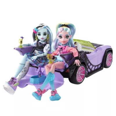 Monster High - Ghoul Convertible - Car with animal - Doll - MONSTER HI