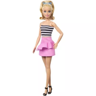 Barbie-Barbie Fashionistas-Poupée blonde 65eme anniversaire HRH11