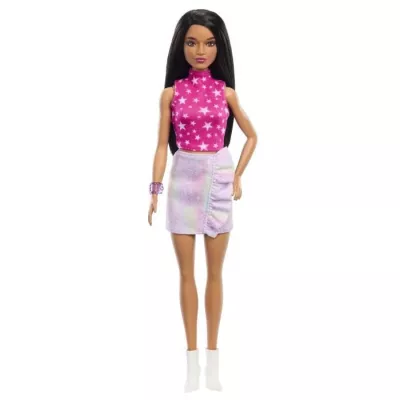 Barbie-Barbie Fashionistas- Poupée cheveux noirs 65eme anniversaire