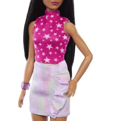 Barbie-Barbie Fashionistas- Poupée cheveux noirs 65eme anniversaire