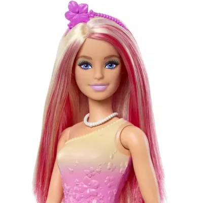 Barbie-Poupées Sirenes avec cheveux et nageoire colorés et serre-tet