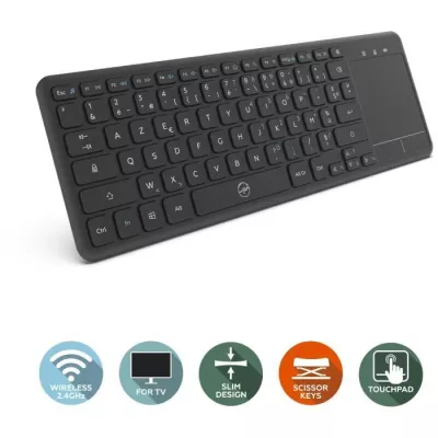 Clavier sans fil MOBILITY pour Smart TV - Noir Azerty