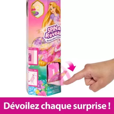 Spin & Reveal Raiponce Mattel Poupée Disney Princesses avec surpris