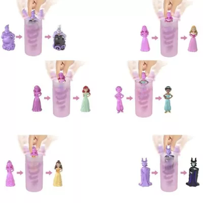 Princesses Disney-Mini-Poupées Royauté Color Reveal-Assortment HXH1