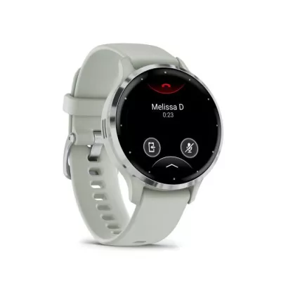 Montre GPS connectée - GARMIN - Venu 3S - 30,4mm (1,2) - Acier Silver