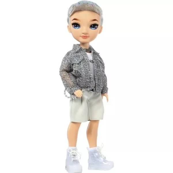 Rainbow High S23 Fashion Doll - Poupée 27 cm Aiden Russel (Amethyste) - 1 tenue, 1 paire de chaussures et des accessoires