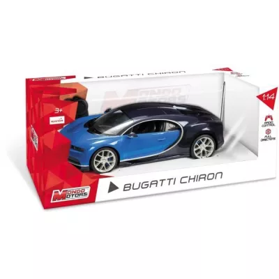 Véhicule radiocommandé Bugatti Chiron 1:14eme avec effets lumineux -