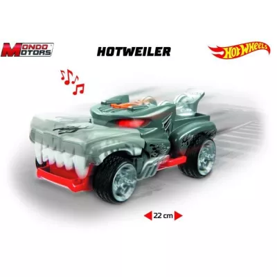 Véhicule motorisé Hot Wheels Monster Action Hotweiler - Sons et lumi