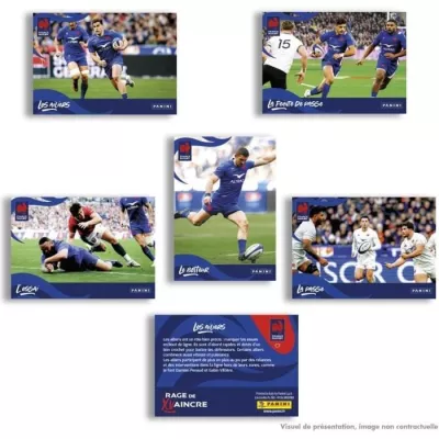 Collection officielle de stickers et de cartes RUGBY EDF - Blister 12+