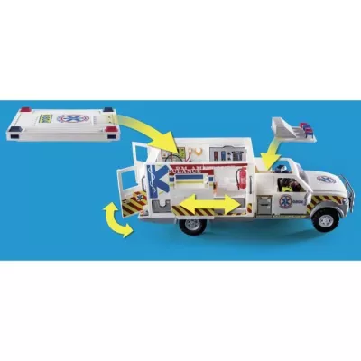 PLAYMOBIL - 70936 - Ambulance with rescuers and injured