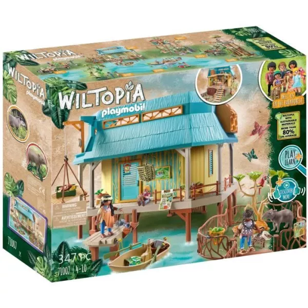 Playmobil - 71007 - Wiltopia - Animal care center - more than 80% recycled or bio -based materials