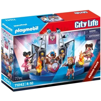 Playmobil - 71042 - City Life The School - Rock group - Promo Pack Mus