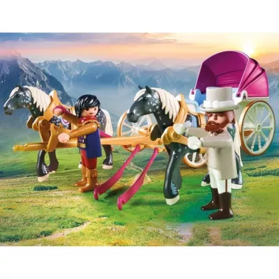 PLAYMOBIL - 70449 - Horse-drawn carriage and royal couple