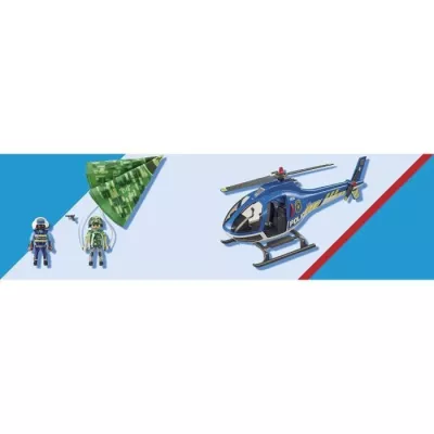 PLAYMOBIL - 70569 - Police Police helicopter and parachutist