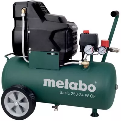 Powerful METABO Compressor - Compact Design - Rubberized Handle