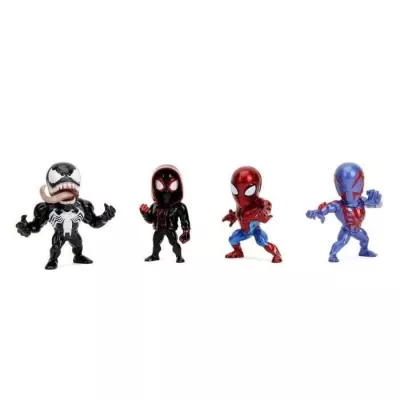 Jada - Figurine Marvel - Set 4 pieces Spiderman - Métal - 6cm - Des 8