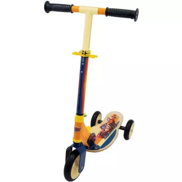 Cars 3-wheel foldable wooden scooter