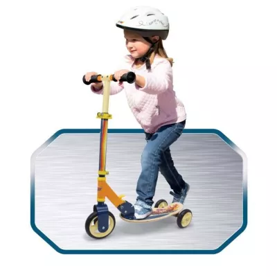 Cars 3-wheel foldable wooden scooter