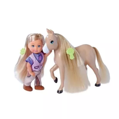 Caleche et cheval pour poupée STEFFI LOVE Evi - SILVERTORN - 12cm - A