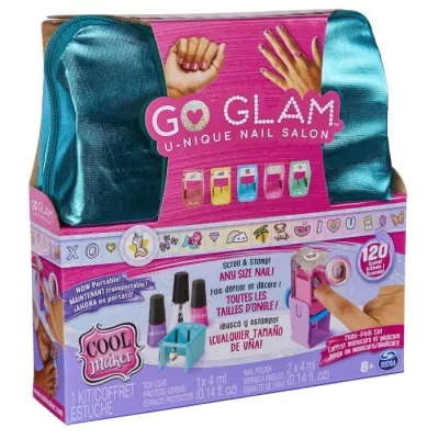 SPIN MASTER COOL MAKER - Set Go Glam U-Nique Nail Salon + Pochette