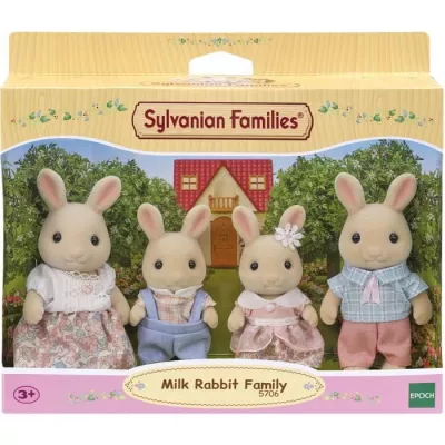 Miniature figurines - SYLVANIAN FAMILIES - 5706 - The Creme Rabbit fam