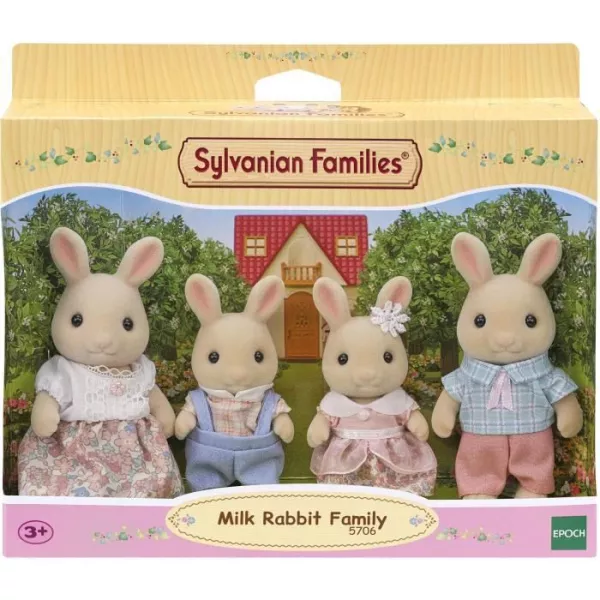 Miniature figurines - SYLVANIAN FAMILIES - 5706 - The Creme Rabbit family