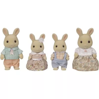 Miniature figurines - SYLVANIAN FAMILIES - 5706 - The Creme Rabbit fam