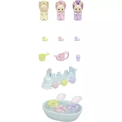 Figurines miniatures - SYLVANIAN FAMILIES - 5707 - Les triplés Lapin