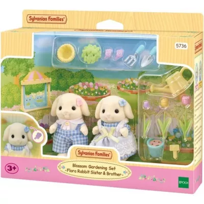 Doll - SYLVANIAN FAMILIES - The brother and sister Rabbit Aries - Ja