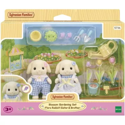 Doll - SYLVANIAN FAMILIES - The brother and sister Rabbit Aries - Ja