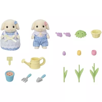 Doll - SYLVANIAN FAMILIES - The brother and sister Rabbit Aries - Ja