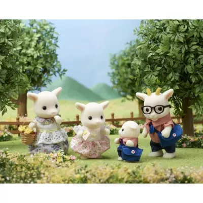 Figurines miniatures - SYLVANIAN FAMILIES - La famille Chevre - 4 pers