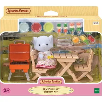 Sylvanian Families - The Elephant Girl and Her Picnic Set