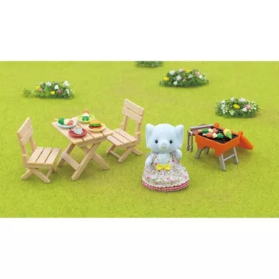 Figurine miniature - SYLVANIAN FAMILIES - La fille éléphant et son s