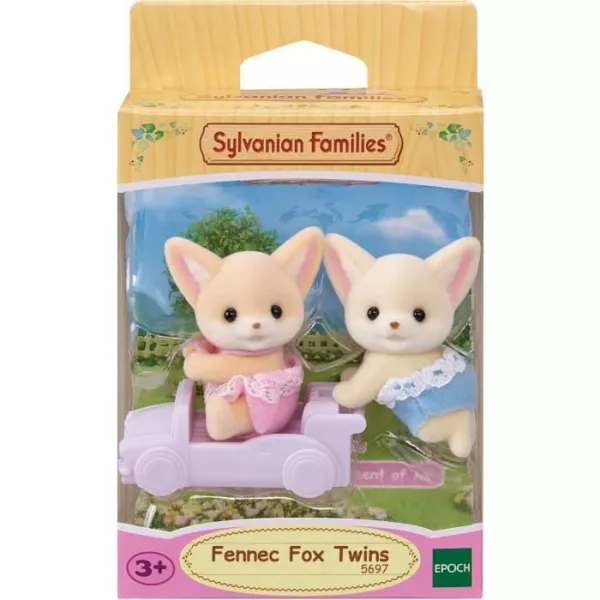 Poupée - SYLVANIAN FAMILIES - Les jumeaux Fennec - Modele 5697 - Multicolore - Articulés