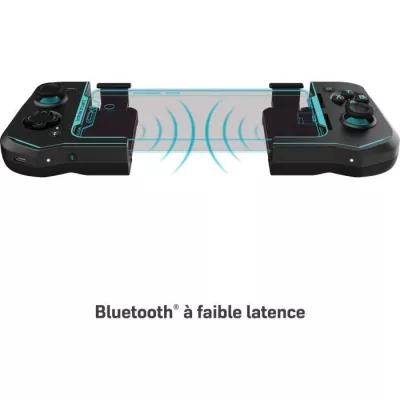 Turtle Beach Atom Noir, Cyan Bluetooth Manette de jeu Analogique/Numérique Android