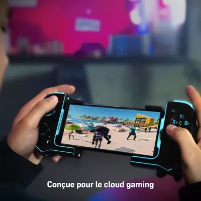 Turtle Beach Atom Noir, Cyan Bluetooth Manette de jeu Analogique/Numérique Android