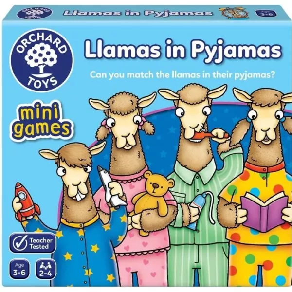 Orchard Toys Llamas in Pyjamas MiniTravel Game, Multi, One Size