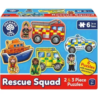 Equipe de secours - Puzzle éducatif - ORCHARD - Dimensions compactes