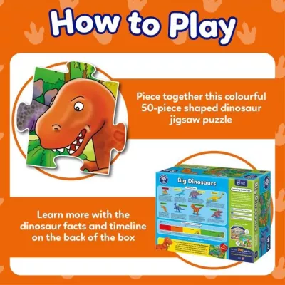 Fun Dino Puzzle: Orchard 50-Piece - Develops Skills