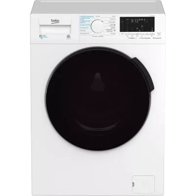 Beko HTE8614YBST machine à laver avec sèche linge Pose libre Charge avant Blanc E